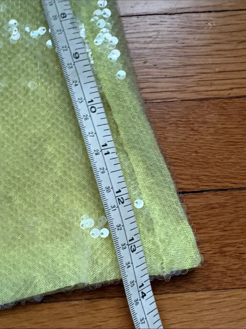 Zara Yellow Sequin Mini Skirt